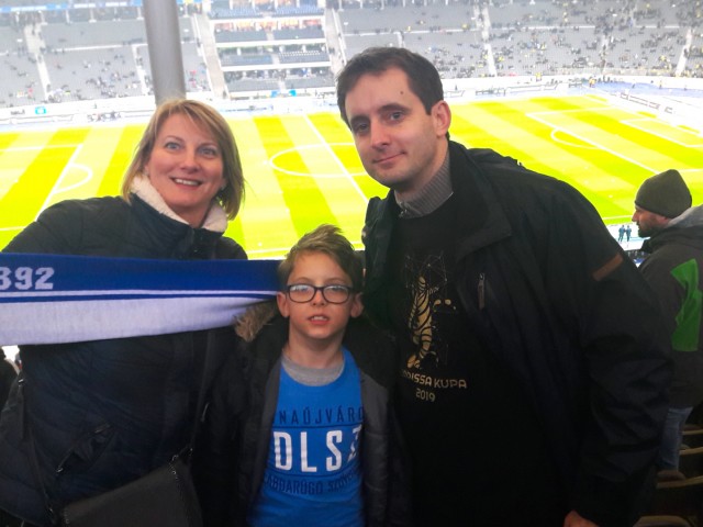 Szalai család a berlini Olimpiai Stadionban